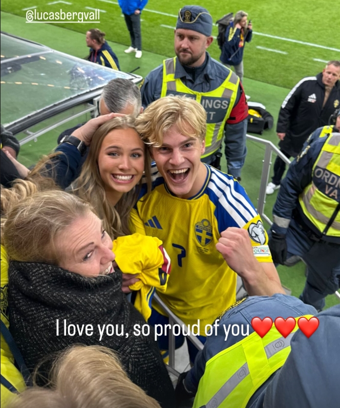 华体会-贝里瓦尔家人、女友现场观战瑞典：我们也没想到他能这么复出参赛